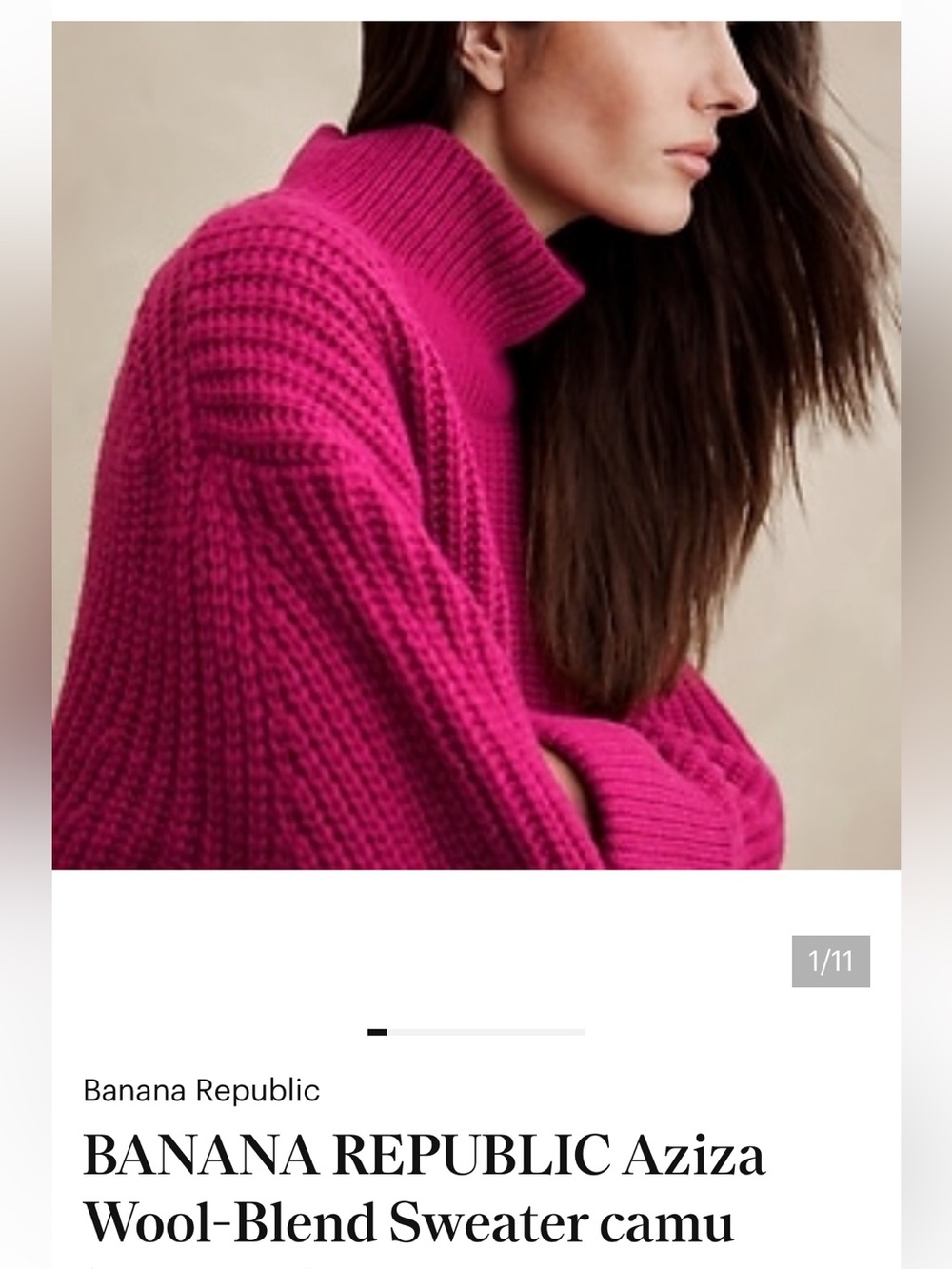 Banana Republic Aziza Camu Berry Seeater